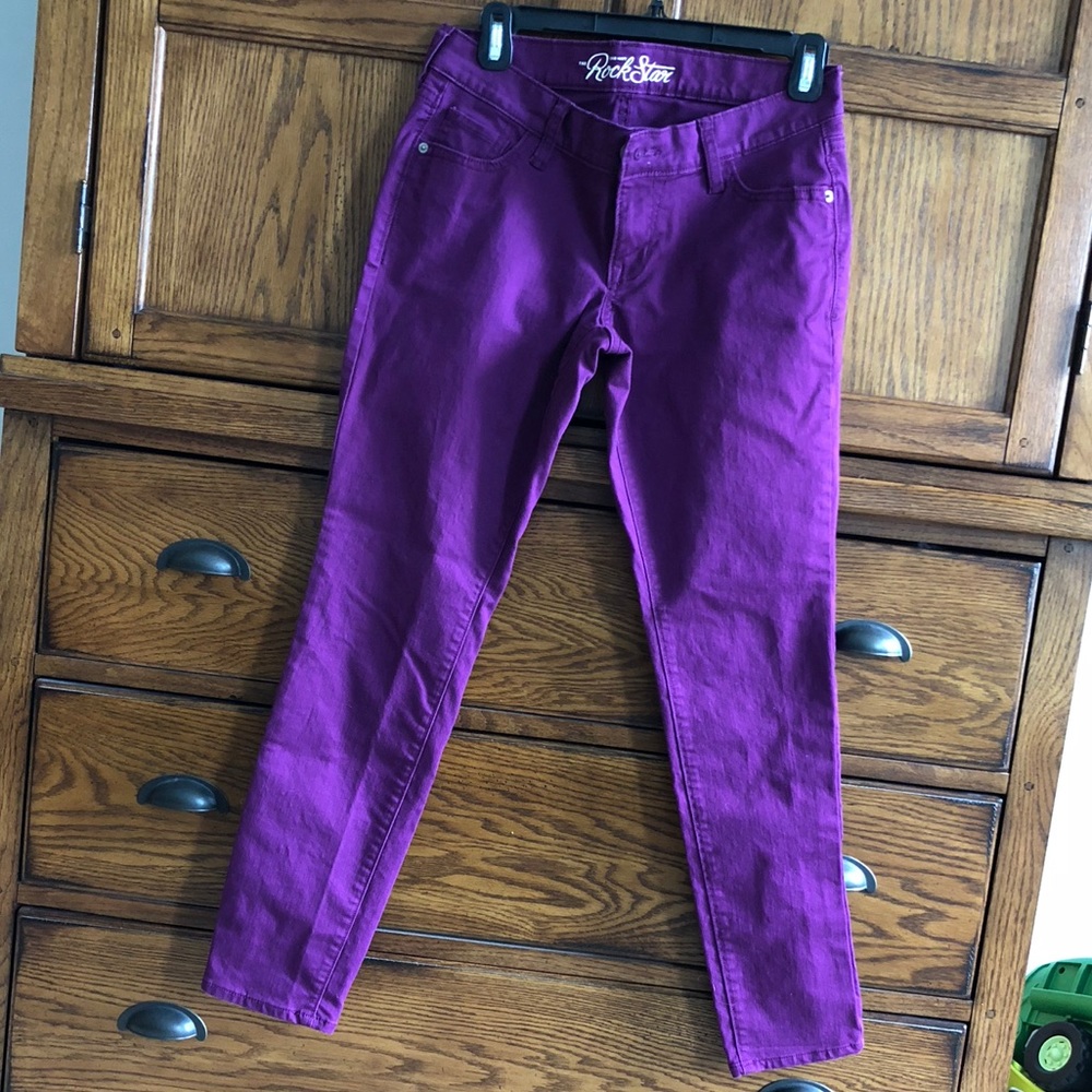 Old Navy Rockstar skinny purple jeans